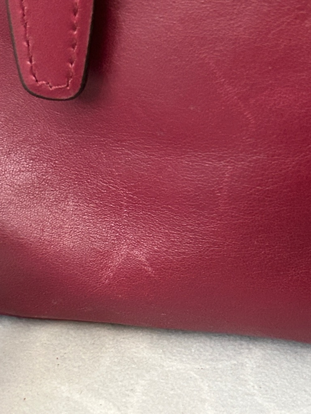 Coach Rare Legacy Flight Deep Rich Red Leather Gold Chain Crossbody Bag Purse 🌺🌺 - Picture 12 of 13